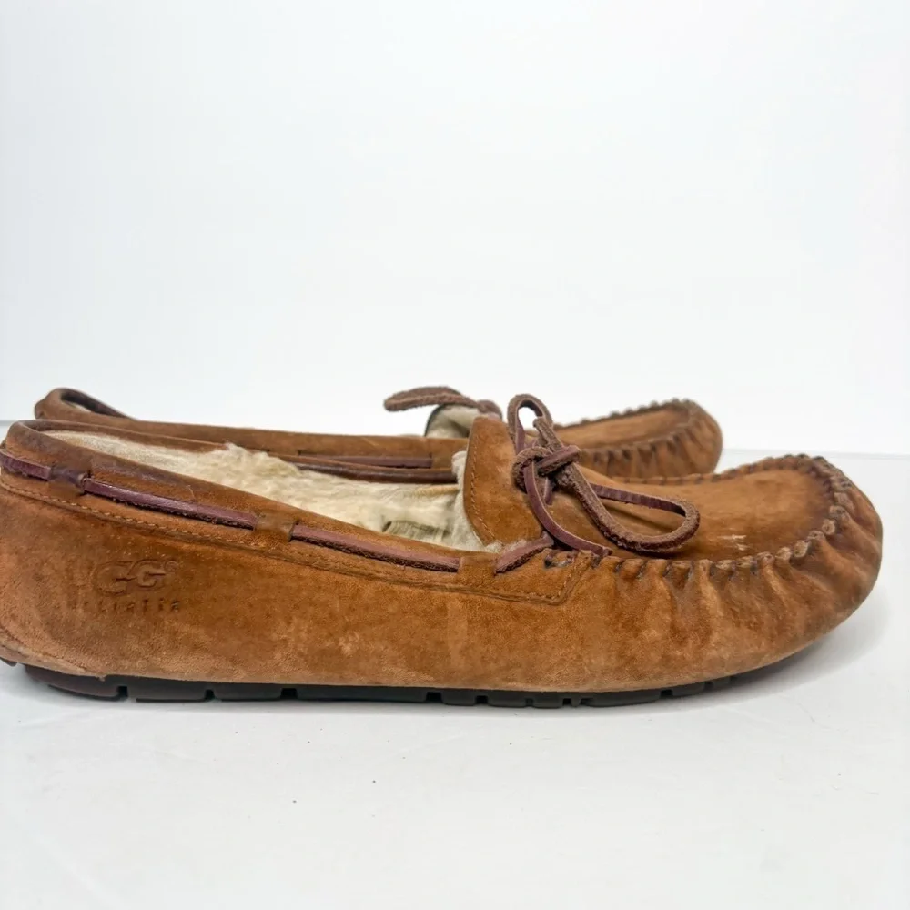 UGG Tan Suede Slippers Moccasins Loafers Men’s Size 9